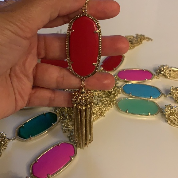 Kendra Scott Rayne Stone Tassel Necklace - Picture 7 of 16